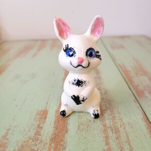 Kitschy Vintage Handpainted Hobbyist Anthropomorphic Bunny Rabbit Figurine